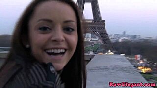 Glamorous beautiful babe gets pov fucked in ass on first date. she enjoys interracial anal close up in missionary style