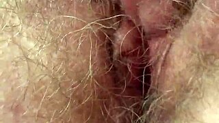 Personal hairy mommy masturbates her beaver