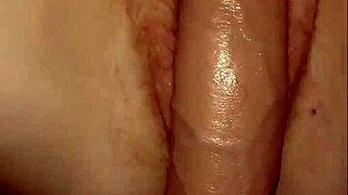 Oh man, this soft petite 18+ redhead's pussy is gobbling up that monster dildo in part 1