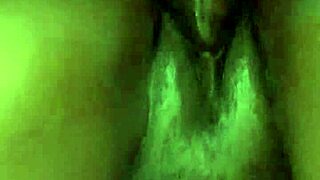 Tin gets fucked hard with doggystyle in homemade video. Curvy babe moans in tight swollen pussy action.