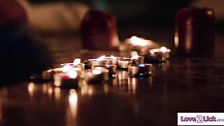 Will busty milf spirit escape with interracial lesbian pussy licking from petite brunette friend?