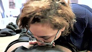 Can Former Ghetto Gagger Show Off Her Blowjob And Doggystyle Skills In Interracial Quickie?