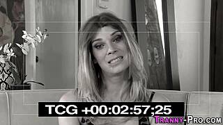 Intriguing Contrast of Sucking Shemale Getting Pounded in Hardcore Anal Action with Fetish Elements