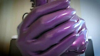 Latex glove fetish session with asmr sounds and relaxing hospital patient massage including groping and scratches