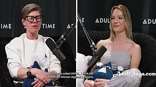 Schokkend! Mijn wijf duikt in wilde orgie met geile blonde Kenna James!