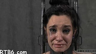 Pretty slaves fastened for hardcore BDSM torment