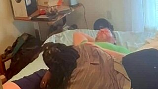 Homemade amateur ebony next door neighbor came over to fuck in bedroom! 🔥