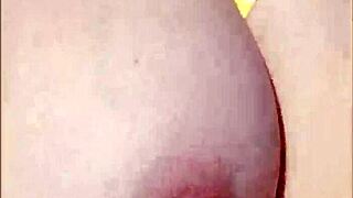 Wifey reveals perfect tits flashing while driving in car for exhibitionist thrill part 3