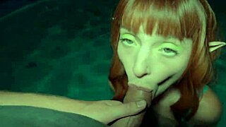 did she really want to drain that stranger elf completely in the pool?