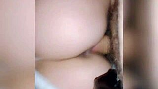 Latina with big ass moves sensually on the cock until she cums hard.