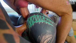 Anuskatzz returns for intense double anal penetration with three big cocks in total destruction part three.