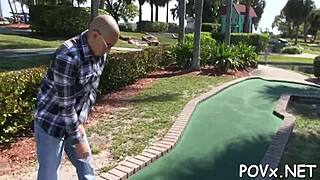 That naughty girlie really cant live without large dicks and wild fuck? She takes huge monster cock in rough POV sucking and hardcore sex on small tits.