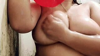 Oh wow, sensual Filipina teases her big natural tits in close-up action!
