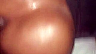 Detailed ebony ass bent over with big cock in doggystyle fuck