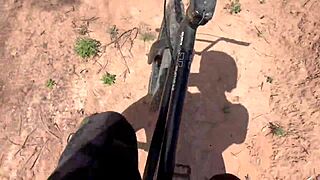 narrative of a blonde athletic woman sucking balls and monster cock in pov at moab utah usa