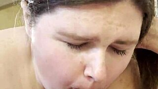 Sexy bbw poppy cohen gives pov cock sucking session