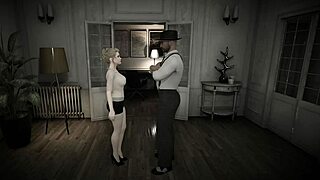 i'm diving into angels awakening part 3 with blonde lingerie voyeur vibes