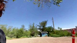 narrative of a blonde athletic woman sucking balls and monster cock in pov at moab utah usa