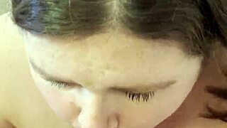 Sexy bbw poppy cohen gives pov cock sucking session