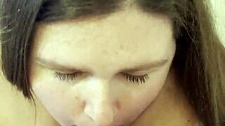 Sexy bbw poppy cohen gives pov cock sucking session