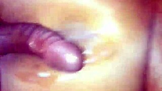 boyfriend just nuts right on his girlfriend's ass after fun