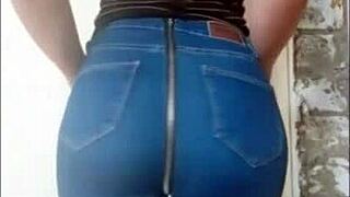 very comfortable jeans for sex work well in softcore solo scenes with casual fitting details