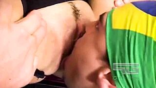 Pitt Garcia and Stephany go wild with big cock anal fucking and hardcore pussy sex. She moans loudly during the intense action.