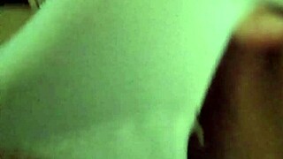 Curvy cute latina amateur with natural tits and tattoo teases solo while on her period.