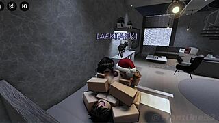 These two horny sluts I met ingame wanted to fuck my big cock