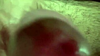Playing with foreskin and balls in solo masturbation until shooting jizz load into camera part 2!