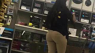 Walmart Employee Big Booty Display