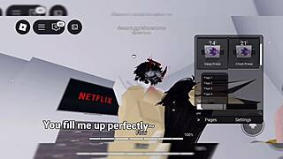 Boyfriend fucks me bareback bent over and almost impregnates in cute furry action