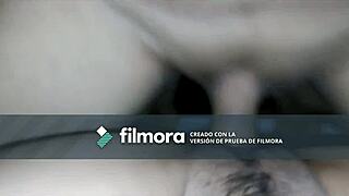 Making a creampie and enjoying time with my little one during her period part 2