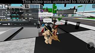 Fazendo Sexo Em P�blico Na Pra�a Com Uma Amiga Prostituta - Brookhaven