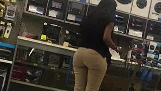 Walmart Employee Big Booty Display