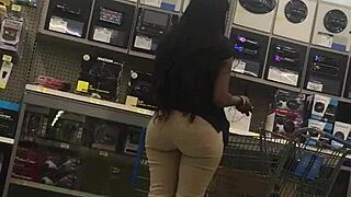 Walmart Employee Big Booty Display