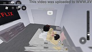 Boyfriend fucks me bareback bent over and almost impregnates in cute furry action