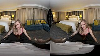 In a steamy VR session, petite 18+ Rory Knox takes a massive black cock deep inside her.