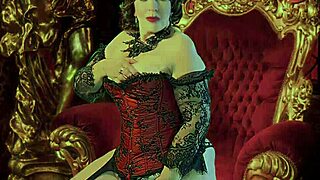 Hey, granny Madame Bijou gets a special Saturday night fuck with creampie in lingerie