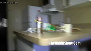 Wild lady queen redboned slobbers on hairy paki dick before intense ghetto fucking