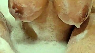 before mutual masturbation in bathroom sexy wife loves to suck dick with such intense passion