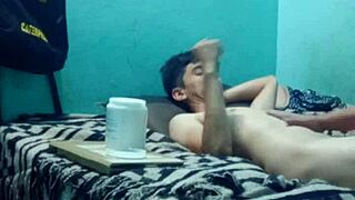 Intense sensual massage for skinny guy