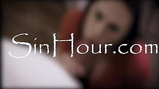 Curly latina milf teacher in classroom bends over for student's big ass fucking and anal pounding