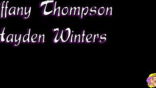 Instead of cheerleading practice, Tiffany Thompson and Hayden Winters grab vibrators for intense orgasms together.