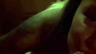 Monika Fox sucks cock in sauna