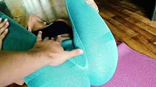 After she got home from the gym I stuck my dick in her