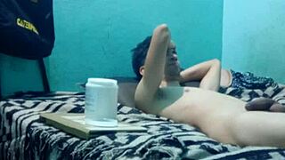 Intense sensual massage for skinny guy