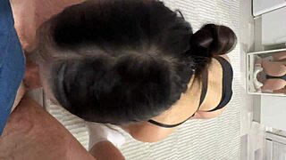 cum in my little 18+ mouth after teasing blowjob