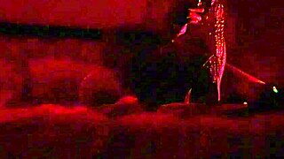 Whoa, sucking this big black cock like a banana! Oiled blowjob action gets so sexy and wild!