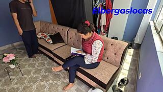 Hey, you wanna see me fuck this cute Latina milf boss in her tight skirt outdoors? Creampie her huge natural tits in this first-time roleplay parody?